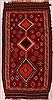 Kilim Red Runner Hand Knotted 49 X 116  Area Rug 400-16831 Thumb 0