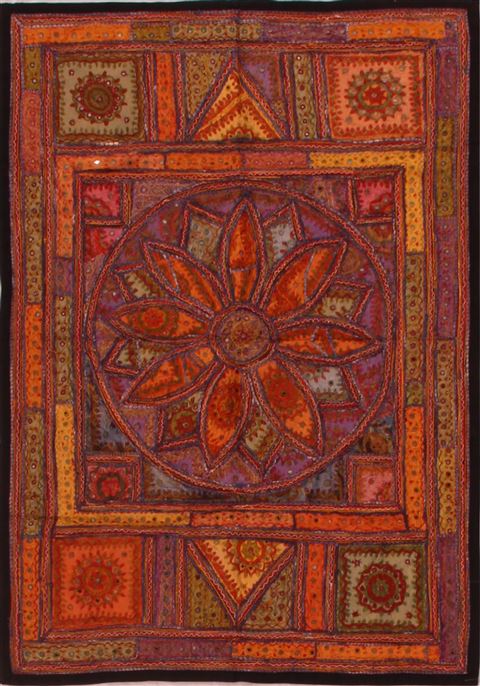 Bakhtiar Purple Hand Knotted 40 X 57 Area Rug 400-16849 Image 0