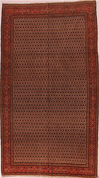 Malayer Brown Hand Knotted 5'0" X 9'3"  Area Rug 400-16851