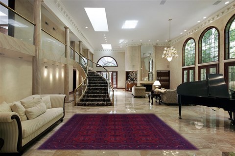 Khan Mohammadi Red Hand Knotted 68 X 97 Area Rug 250-16858 Image 1