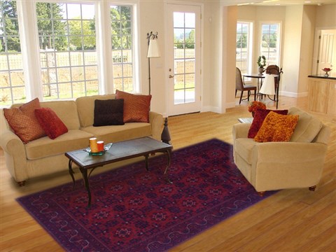 Khan Mohammadi Red Hand Knotted 68 X 97 Area Rug 250-16858 Image 4