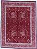 Gabbeh Orange Hand Knotted 55 X 74  Area Rug 250-16861 Thumb 0