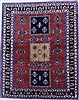 Gabbeh Red Hand Knotted 58 X 71  Area Rug 250-16863 Thumb 0