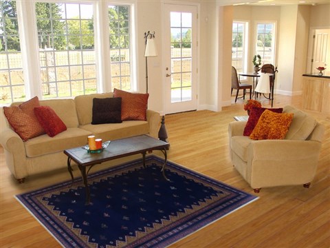 Gabbeh Blue Hand Knotted 50 X 710 Area Rug 250-16866 Image 4