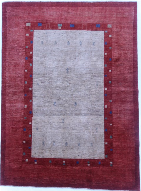 Gabbeh Brown Hand Knotted 56 X 75  Area Rug 250-16870 Image 0