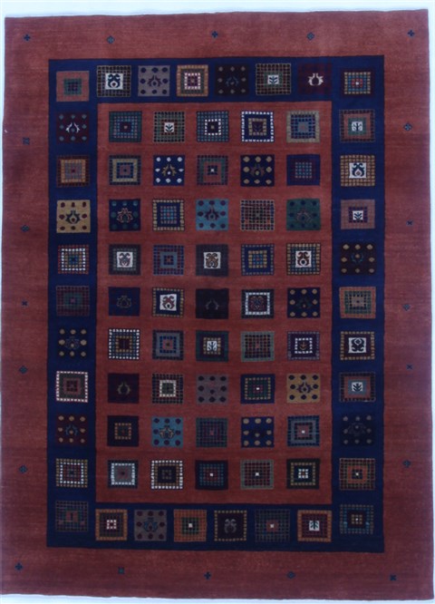 Gabbeh Brown Hand Knotted 48 X 64  Area Rug 250-16872 Image 0