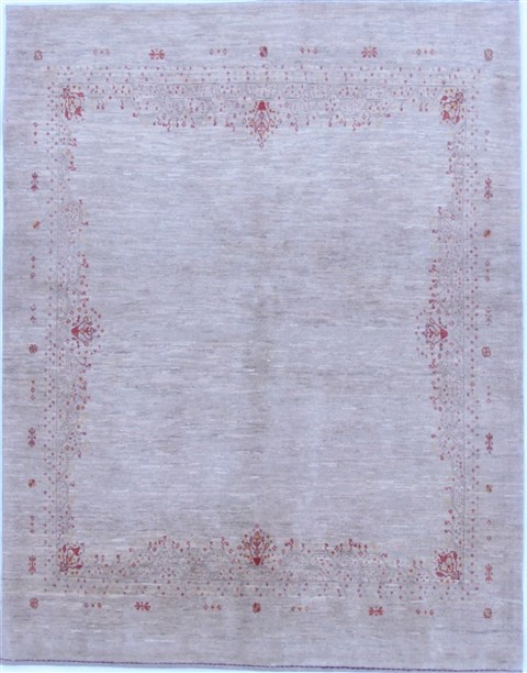 Gabbeh Grey Hand Knotted 51 X 66  Area Rug 250-16875 Image 0