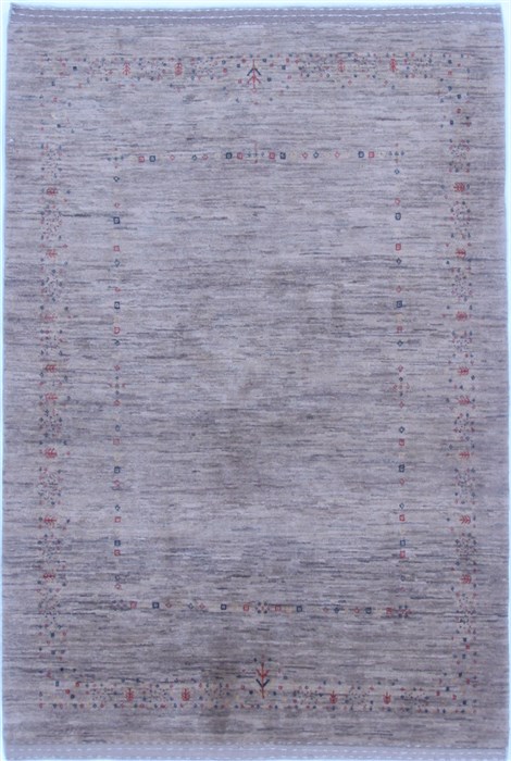 Gabbeh Brown Hand Knotted 45 X 64 Area Rug 250-16876 Image 0