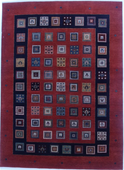 Gabbeh Red Hand Knotted 50 X 611 Area Rug 250-16882 Image 0