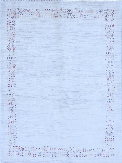 Gabbeh Beige Hand Knotted 49 X 63  Area Rug 250-16884 Image 0