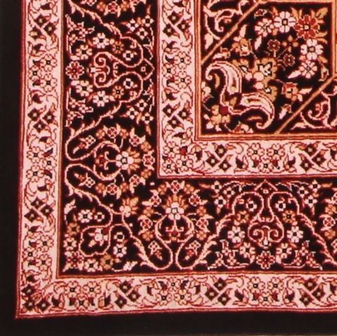 Qum Black Hand Knotted 33 X 411 Area Rug 400-16891 Image 6