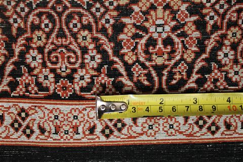 Qum Black Hand Knotted 33 X 411 Area Rug 400-16891 Image 7