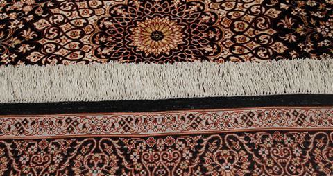 Qum Black Hand Knotted 33 X 411 Area Rug 400-16891 Image 8