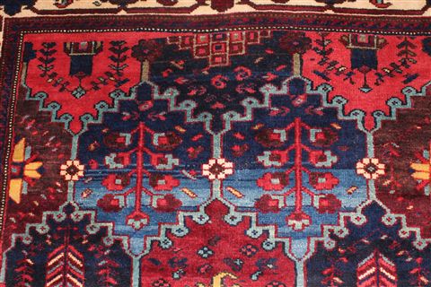 Bakhtiar Multicolor Runner Hand Knotted 51 X 96 Area Rug 400-16892 Image 5