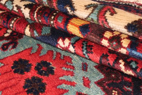 Bakhtiar Multicolor Runner Hand Knotted 51 X 96 Area Rug 400-16892 Image 1
