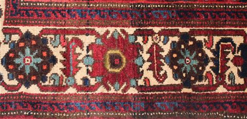 Bakhtiar Multicolor Runner Hand Knotted 51 X 96 Area Rug 400-16892 Image 2