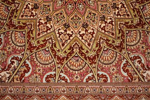 Qum Beige Hand Knotted 410 X 63 Area Rug 400-16894 Image 9