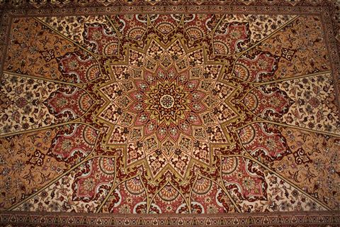 Qum Beige Hand Knotted 410 X 63 Area Rug 400-16894 Image 11