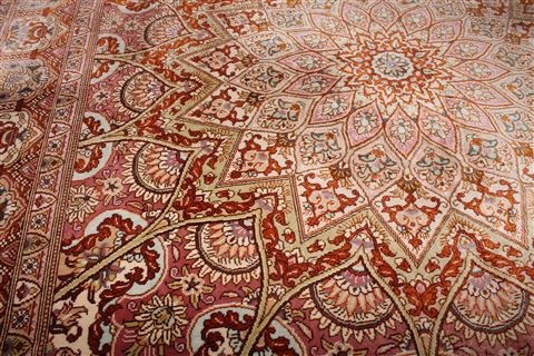 Qum Beige Hand Knotted 410 X 63 Area Rug 400-16894 Image 17