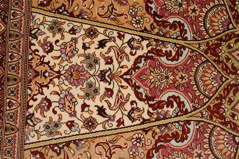 Qum Beige Hand Knotted 410 X 63 Area Rug 400-16894 Image 7