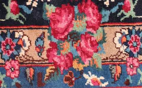 Mashad Red Hand Knotted 103 X 133 Area Rug 400-16895 Image 16