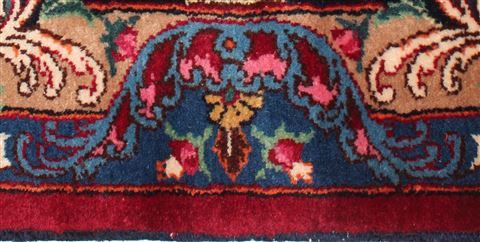 Mashad Red Hand Knotted 103 X 133 Area Rug 400-16895 Image 18
