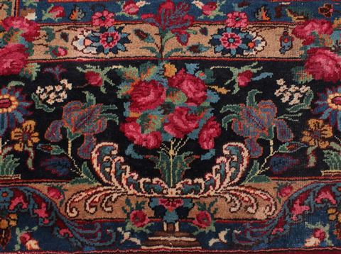 Mashad Red Hand Knotted 103 X 133 Area Rug 400-16895 Image 20