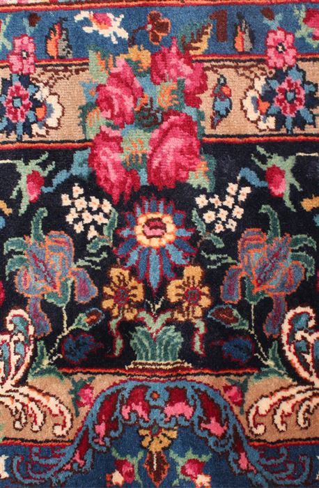 Mashad Red Hand Knotted 103 X 133 Area Rug 400-16895 Image 21