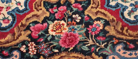Mashad Red Hand Knotted 103 X 133 Area Rug 400-16895 Image 22
