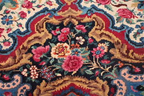 Mashad Red Hand Knotted 103 X 133 Area Rug 400-16895 Image 23