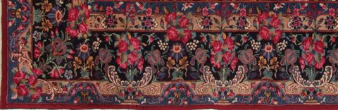 Mashad Red Hand Knotted 103 X 133 Area Rug 400-16895 Image 27