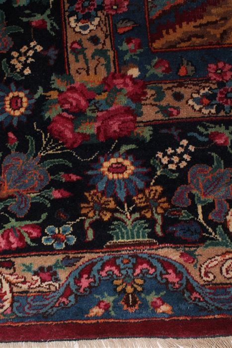 Mashad Red Hand Knotted 103 X 133 Area Rug 400-16895 Image 29