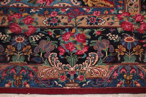 Mashad Red Hand Knotted 103 X 133 Area Rug 400-16895 Image 32