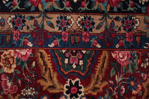 Mashad Red Hand Knotted 103 X 133 Area Rug 400-16895 Image 36