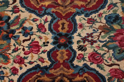Mashad Red Hand Knotted 103 X 133 Area Rug 400-16895 Image 37