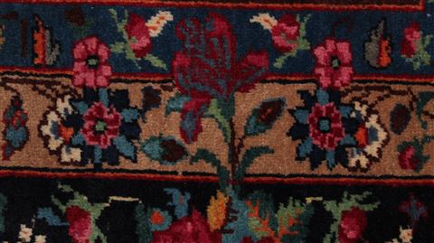 Mashad Red Hand Knotted 103 X 133 Area Rug 400-16895 Image 40