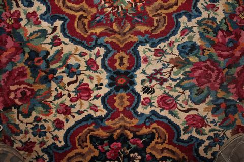 Mashad Red Hand Knotted 103 X 133 Area Rug 400-16895 Image 45