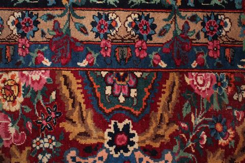 Mashad Red Hand Knotted 103 X 133 Area Rug 400-16895 Image 49