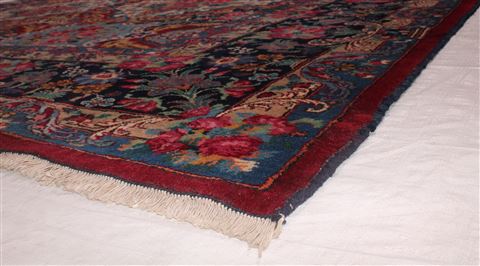 Mashad Red Hand Knotted 103 X 133 Area Rug 400-16895 Image 50