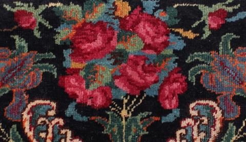 Mashad Red Hand Knotted 103 X 133 Area Rug 400-16895 Image 15