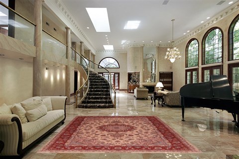Tabriz Beige Hand Knotted 70 X 100 Area Rug 400-16898 Image 1