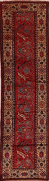 Pakistani Kazak Red Runner 10 to 12 ft Wool Carpet 16901