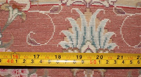 Tabriz Beige Hand Knotted 50 X 70 Area Rug 400-16904 Image 17