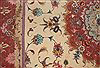Tabriz Beige Hand Knotted 50 X 70  Area Rug 400-16904 Thumb 11
