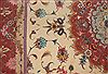 Tabriz Beige Hand Knotted 50 X 70 Area Rug 400-16904 Thumb 11