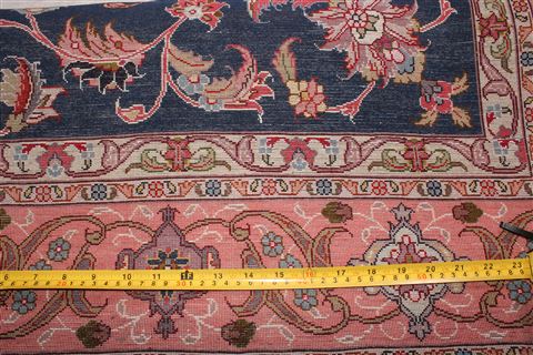 Tabriz Blue Hand Knotted 50 X 69 Area Rug 400-16905 Image 13