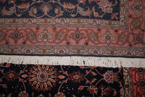 Tabriz Blue Hand Knotted 50 X 69 Area Rug 400-16905 Image 12