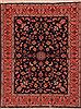 Tabriz Blue Hand Knotted 50 X 69 Area Rug 400-16905 Thumb 0