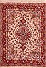 Tabriz Beige Hand Knotted 50 X 69 Area Rug 400-16908 Thumb 0