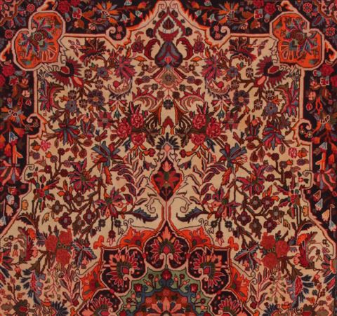 Bidjar Yellow Hand Knotted 46 X 76 Area Rug 400-16910 Image 2